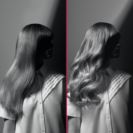 Placa de par Rowenta EasyLiss Karl Lagerfeld SF161LF0, învelis Ceramic Tourmaline, 200 °C, Funcția Straight & Curl, negru [5]