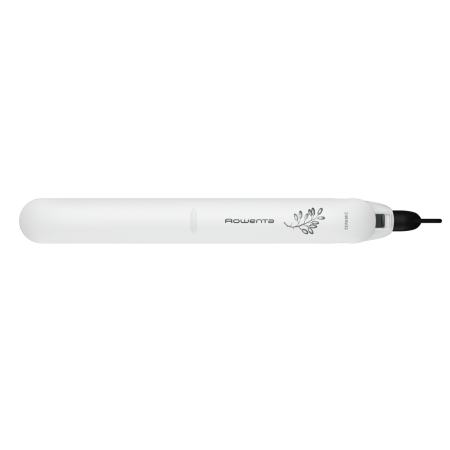 Placa de par Rowenta Easyliss Pure Collection SF1628F0, 200°C, invelis Ceramic Tourmaline, placi flotante, functie Straight & Curl, alb & gri [10]