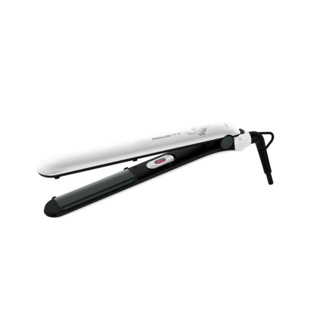Placa de par Rowenta Easyliss Pure Collection SF1628F0, 200°C, invelis Ceramic Tourmaline, placi flotante, functie Straight & Curl, alb & gri [13]
