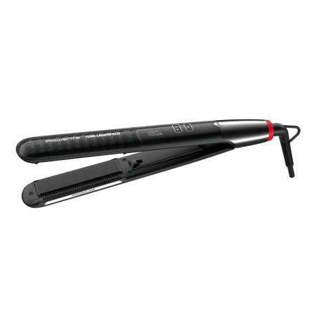 Placa de par Rowenta Karl Lagerfeld Pro Stylist SF467LF0, invelis Keratin & Glow, temperatura variabila, ecran LCD, generator de ioni, oprire automata, negru [7]