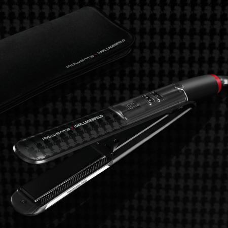 Placa de par Rowenta X Karl Lagerfeld SF466LF0, învelis Keratin & Glow, placi flotante, 140 - 210 grade, ecran LCD, negru [7]