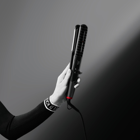 Placa de par Rowenta X Karl Lagerfeld SF466LF0, învelis Keratin & Glow, placi flotante, 140 - 210 grade, ecran LCD, negru [5]