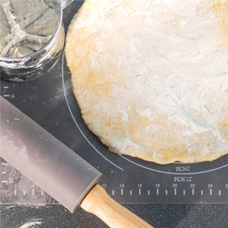 Plansa din silicon alimentar de framantat aluat, rezistenta la temperaturi ridicate, 65x45cm, gri [16]