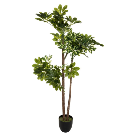 Living & hol - Planta artificiala Schefflera cu ghiveci, 135 cm, verde
