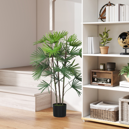  Planta artificiala de 90 cm din plastic verde cu ghiveci de Ø16.5x13.5 cm [1]