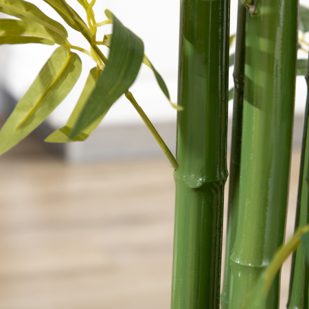  Planta Artificiala de Bambus, 180 cm, Realista, cu Ghiveci Decorativ pentru Living si Dormitor, Verde [8]