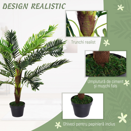  Planta Artificiala Palmier Cycas 123cm [3]