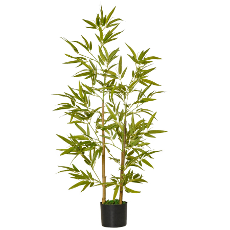 Living & hol -  Planta Bambus Artificial Inaltime 120 cm cu Ghiveci pentru Interior si Exterior -Verde