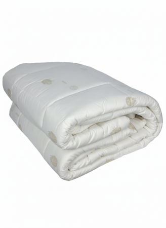 Plapuma Brius Lana Super Soft, 400g, 2 Persoane 195/215, Matlasata cu ata pentru o rezistenta indelungata, Alb [3]