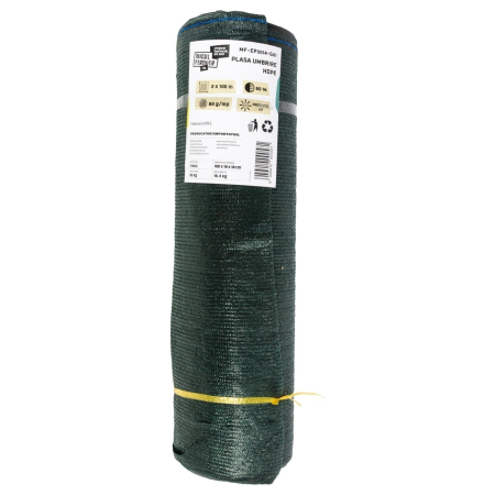 Gradina & balcon - Plasa De Umbrire Micul Fermier MF-EP3014-G01, HDPE, 2X100m 80G/mp 80%