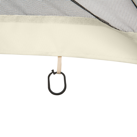  Plasa tantari Foisor 352×207 cm - Fermoar, Negru & Bej [8]