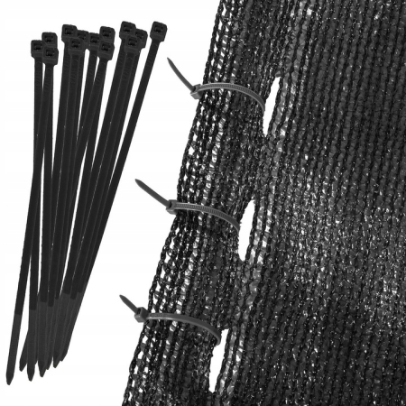 Plasa umbrire si intimitate pentru gard, 1.5m latime, 25m lungime, 140g densitate, negru [4]