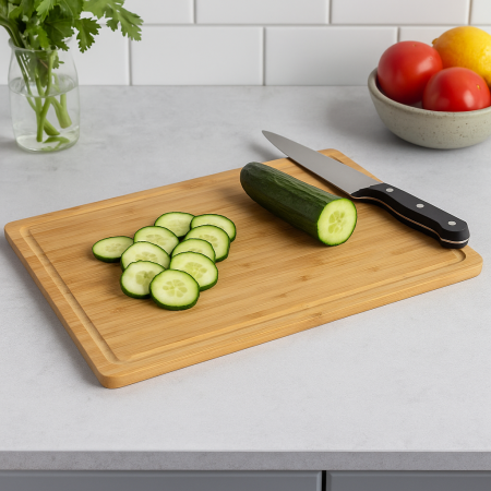 Platou servire Atmosphera din bambus, 45x30 cm, maro natural [2]