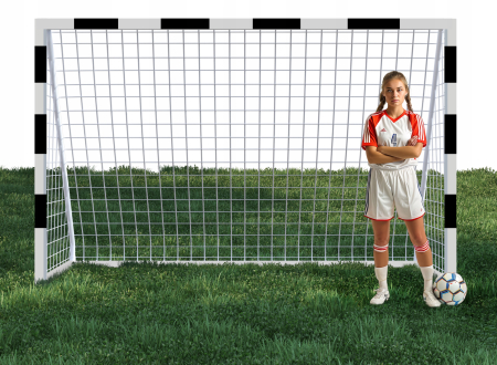 Poarta de fotbal din otel, 200x300 cm, profil 38mm, cu elemente de fixare [1]