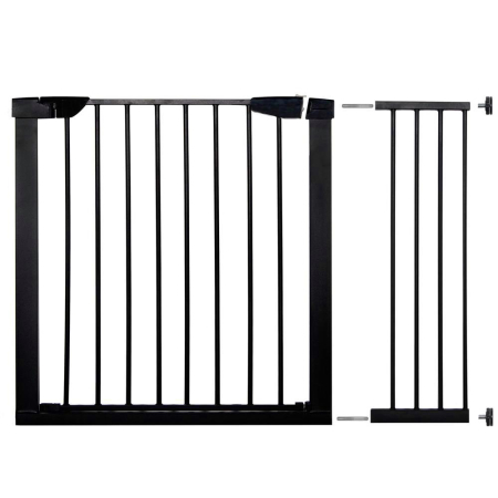 Jucarii si accesorii - Poarta de siguranta Safety Gate pentru scari, ajustabila 103-110 cm, din otel, neagra