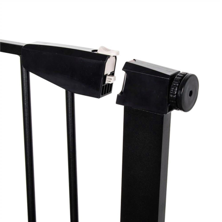 Poarta de siguranta Safety Gate pentru scari, ajustabila 117-124 cm, din otel, neagra [1]