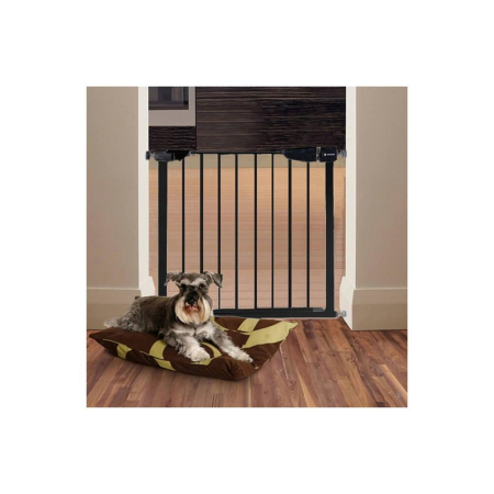 Poarta de siguranta Safety Gate pentru scari, ajustabila 117-124 cm, din otel, neagra [2]