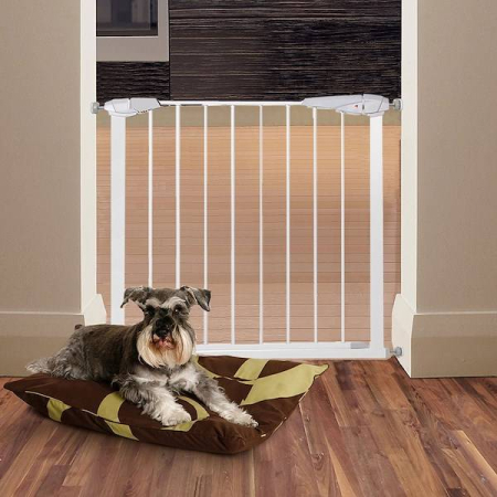 Poarta de siguranta Safety Gate pentru scari, ajustabila 132-141 cm, din otel, alba [3]