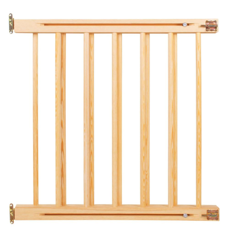 Poarta de siguranta Safety Gate pentru scari, ajustabila 72-122 cm, din lemn, maro [10]