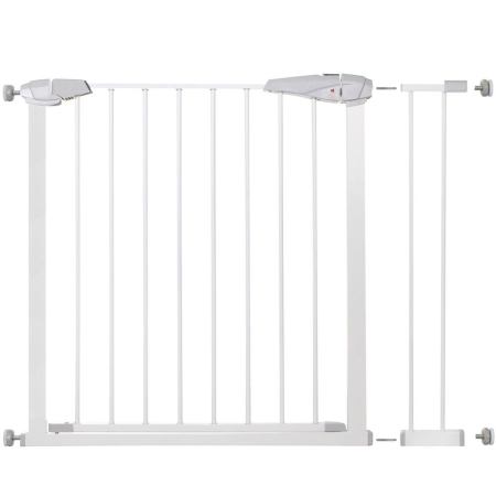 Camera copilului - Poarta de siguranta Safety Gate pentru scari, ajustabila 90-99 cm, din otel, alba