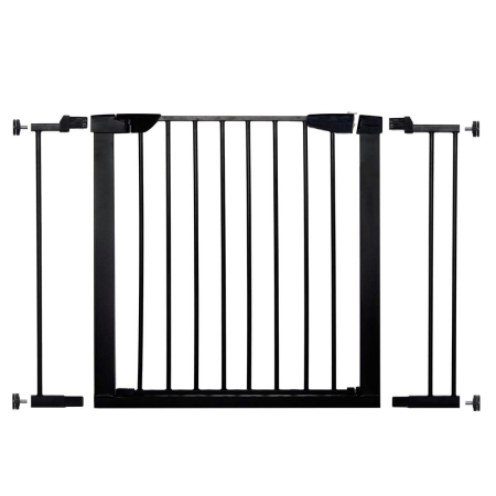 Jucarii si accesorii - Poarta de siguranta Safety Gate pentru scari, ajustabila 97-103 cm, din otel, neagra