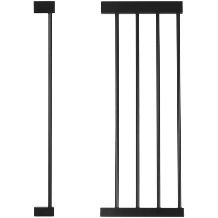 Poarta de siguranta Safety Gate pentru scari, ajustabila, din lemn cu structura otel, 110-117cm, negru maro [6]