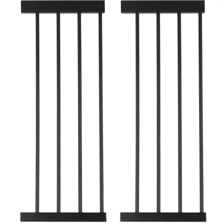 Poarta de siguranta Safety Gate pentru scari, ajustabila, din lemn cu structura otel, 131-138cm, negru maro [3]