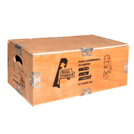 Pompa Submersibila 1.1 KW Micul Fermier MF-PS1020-G01, 12000L/h, H13.5m Cu Tocator [6]