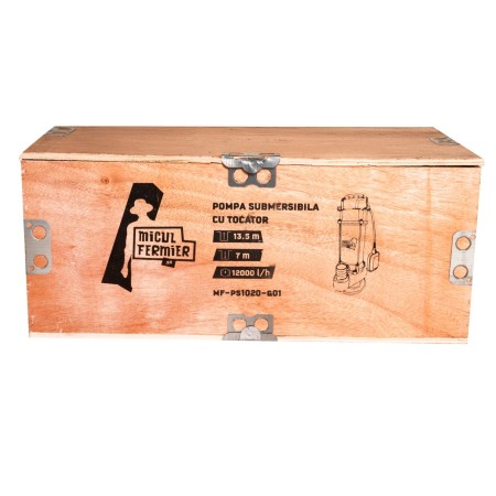 Pompa Submersibila 1.1 KW Micul Fermier MF-PS1020-G01, 12000L/h, H13.5m Cu Tocator [5]