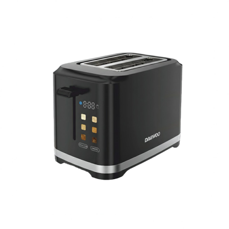 Electrocasnice - Prajitor Daewoo DBTCT80B, 800 W, 6 trepte, 2 felii, functie decongelare, digital, carcasa rece, Negru
