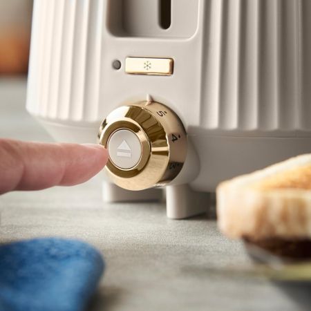 Prajitor de paine 2 felii Russell Hobbs 26761-56 Bronte, 980W, 6 niveluri rumenire, lift & look, functie dezghetare, Stone [2]