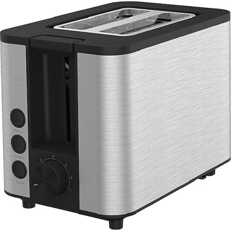 Prajitor de paine Beko TAM7321I, 950 W, 2 felii, 7 niveluri de rumenire, fante extra-large, functie 3 in 1, memorare, argintiu/negru [3]