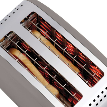 Prajitor de paine Russell Hobbs Colours Plus, 2 fante, gratar chifle, tava firimituri detasabila, functie decongelare, maro [10]