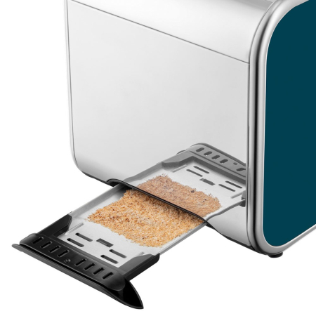 Prajitor de paine Russell Hobbs Distinctions, 2 fante, gratar chifle, tava firimituri detasabila, design premium, albastru [4]