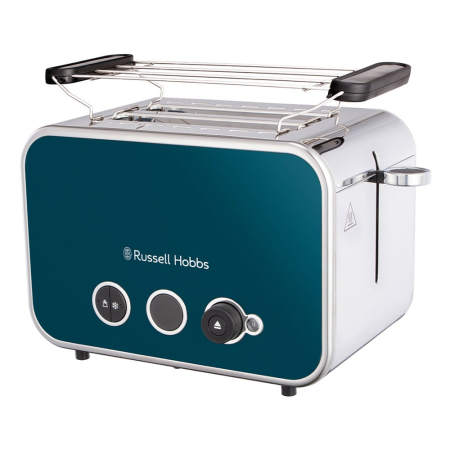 Prajitor de paine Russell Hobbs Distinctions, 2 fante, gratar chifle, tava firimituri detasabila, design premium, albastru [5]