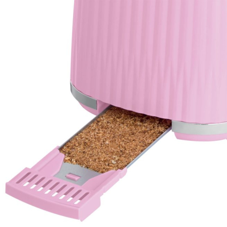 Prajitor de paine Russell Hobbs Eden, 2 fante, gratar chifle, tava firimituri detasabila, design modern, roz [11]