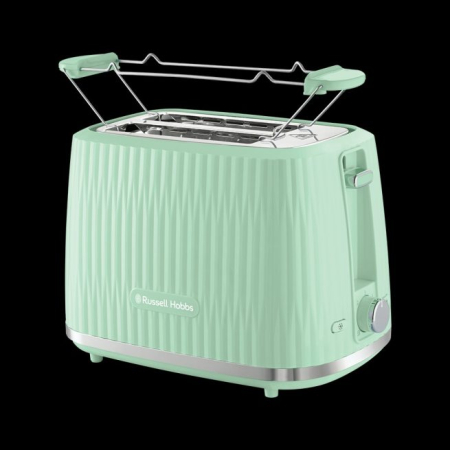 Prajitor de paine Russell Hobbs Eden, 2 fante, gratar chifle, tava firimituri detasabila, design modern, verde [6]