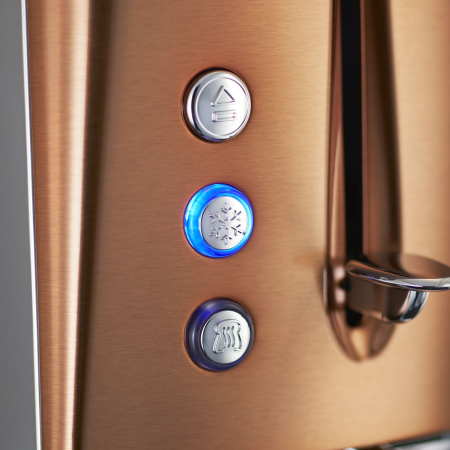 Prajitor de paine Russell Hobbs Luna, 2 fante, prajire rapida 55%, gratar chifle, tava firimituri detasabila, cupru [2]