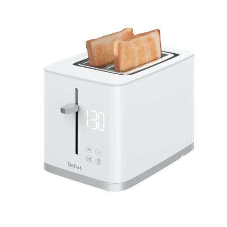 Prajitor de paine Tefal Sense TT693110, 850W, 4 functii dedicate, 7 trepte de rumenire, fante cu latime variabila, tava firimituri, alb [3]