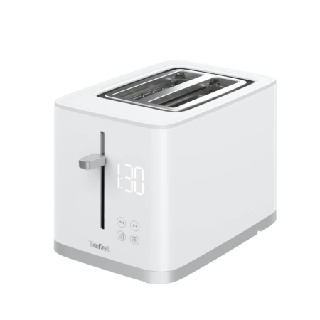 Prajitor de paine Tefal Sense TT693110, 850W, 4 functii dedicate, 7 trepte de rumenire, fante cu latime variabila, tava firimituri, alb [1]