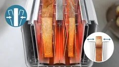 Prajitor paine Philips HD2511/00, 900 W, 8 trepte, 278 mm, 167 mm, 175 mm, 1.41 kg, 2 felii, functie decongelare, Alb [7]