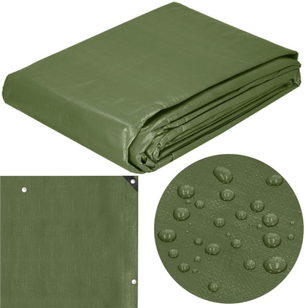 Prelata din polietilena impermeabila laminata, 100g/m2, 4x5 m, verde [9]