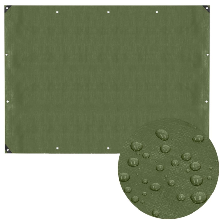 Prelata din polietilena impermeabila laminata, 100g/m2, 4x5 m, verde [4]