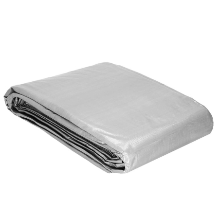 Prelata din polietilena impermeabila laminata, 210g/m2, 2x4m, gri [12]