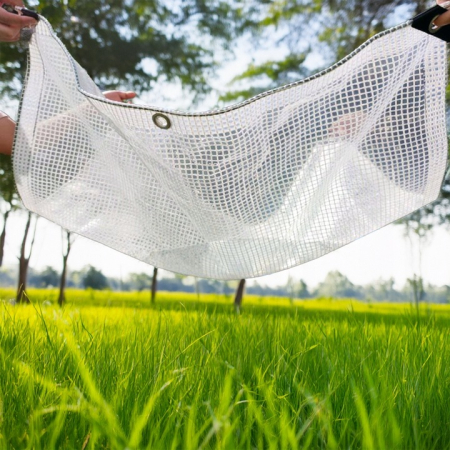 Prelata din polietilena impermeabila laminata, 4x4 m, 100 g/mp, transparent [5]