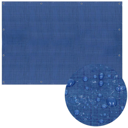 Prelata din polietilena impermeabila laminata, 60g/m2, 8x10m, albastra [3]