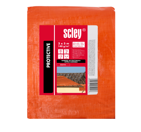 Prelata Scley portocalie, greutate 140 gr/m2, 3 x 5 m [1]