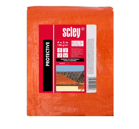 Prelata Scley portocalie, greutate 140 gr/m2, 4 x 5 m [1]