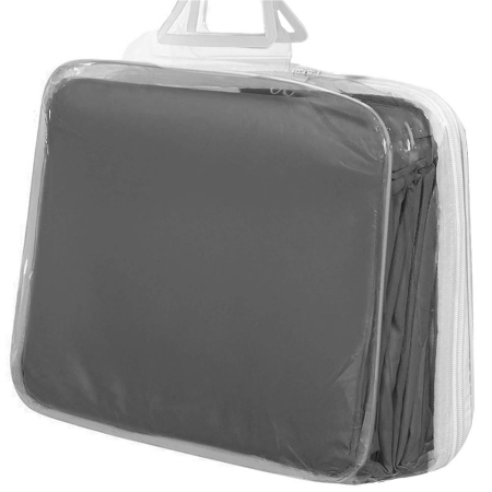 Prelata umbrire 3x3 m impermeabila cu protectie UV, grad umbrire 90%, inele inox, sfori incluse, husa transport, gri grafit [14]