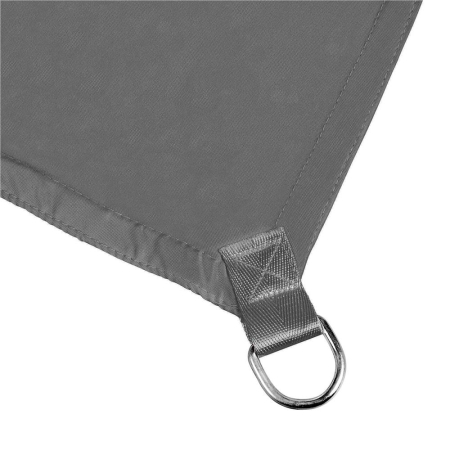 Prelata umbrire 3x3 m impermeabila cu protectie UV, grad umbrire 90%, inele inox, sfori incluse, husa transport, gri grafit [13]